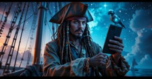 Ha Jack Sparrow digitális névjegykártyát használna, milyen lenne?
