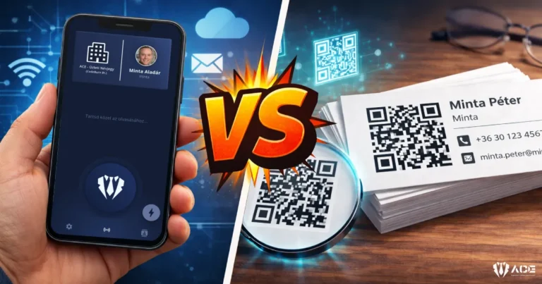 Digitális névjegy vs QR névjegy