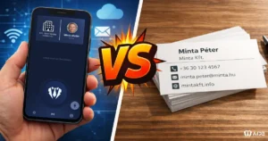 Digitális névjegy vs papír névjegy