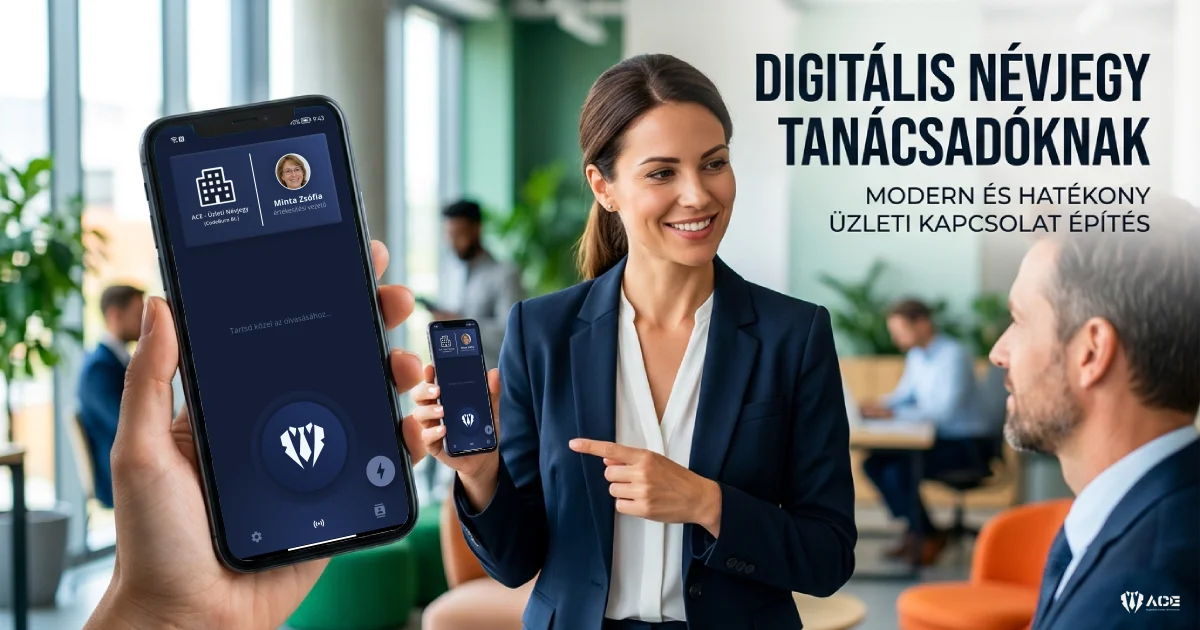 digitális névjegy tanácsadóknak